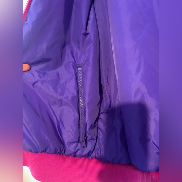 Vintage Columbia Reversible Ski Jacket Women's Retro 90s Purple and Pink - Picture 8 of 8